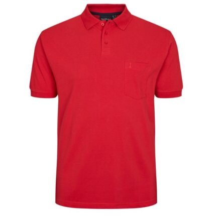 North56°4 polo mezza manica taglie forti uomo colore rosso 99011/0300