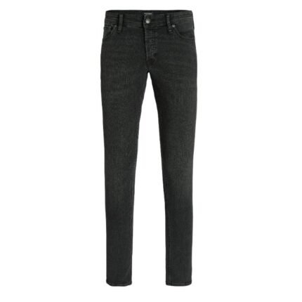 Jack & Jones jeans elasticizzato taglie forti uomo colore nero denim Glenn 12264089